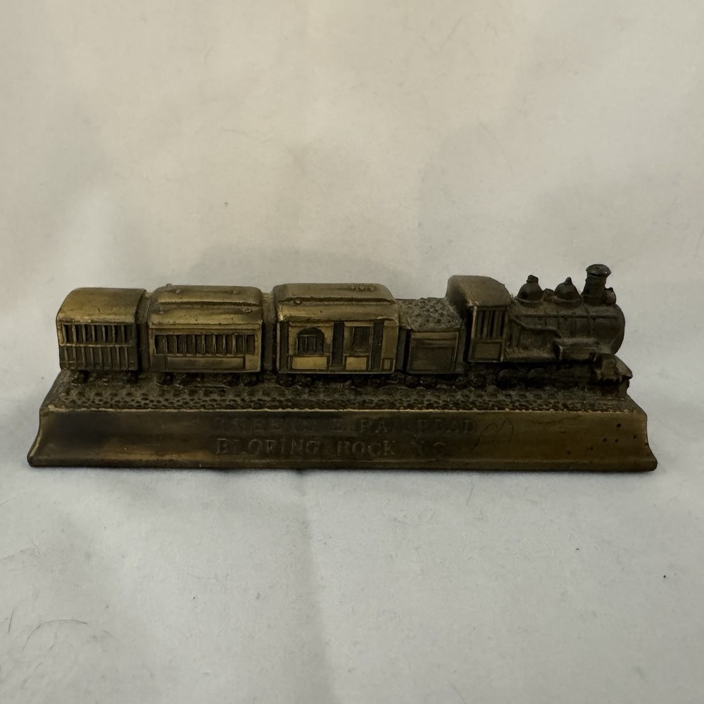 TWEETSIE RAILROAD BLOWING ROCK NC RARE 1960's SOUVENIR METAL TRAIN PAPERWEIGHT